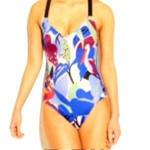 NWOT. JoyLab Cut Out Back One Piece Swimsuit.